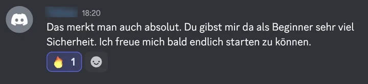Nachricht eines Mitglieds im Happy-Arbitrage-Discord