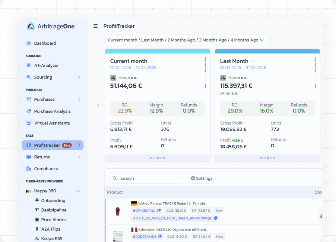 ArbitrageOne ProfitTracker